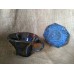 Blue coffee cup and saucer